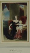 After Sir Thomas Lawrence (1769-1830), watercolour - portrait of The Duchess of Argyll and The Duche