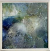 Eleanor Stimpson (b. 1988) mixed media on panel - abstract, 68.5cm x 68.5cm