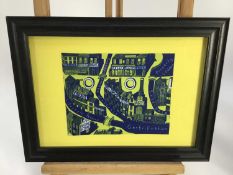 Grayson Perry (b.1960) 'Gentrification Cloth', framed,