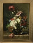 Emilio Greco oil on wood board - 28.5cm x 39.5cm, framed, 36cm x 47cm overall