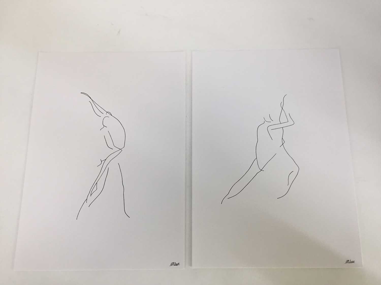 British, contemporary, five prints - studies of dancers, one duplicate, three framed and two unframe - Image 6 of 6