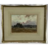 William Ramsey (late 19th / early 20th century) pair of watercolours - ‘Sunset near Ripley’ and ‘Sto