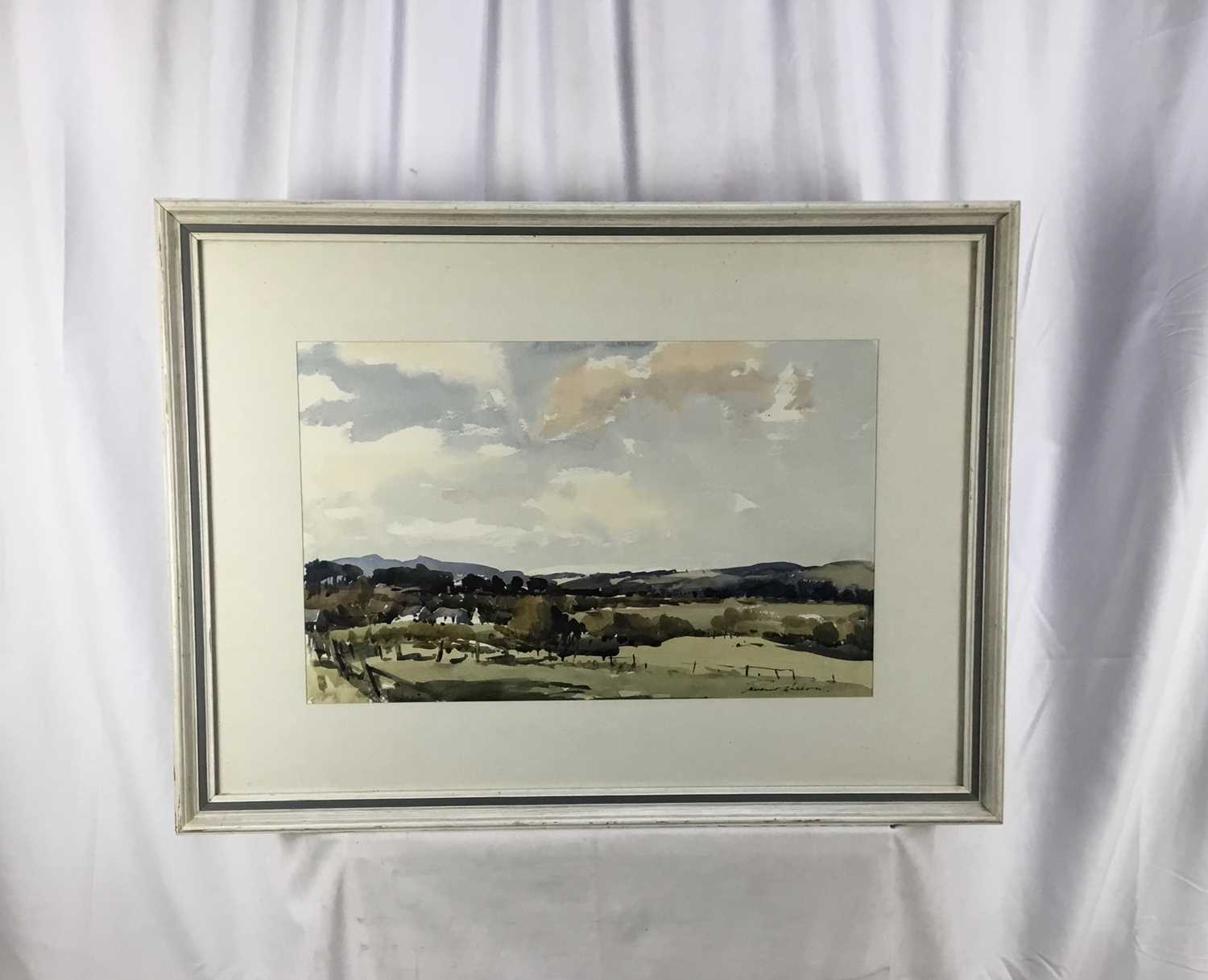 Edward Wesson (1910-83) watercolour - landscape, signed, in glazed frame - Image 2 of 8