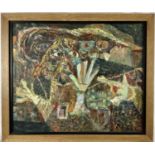 Vincent Bennett (1910-1993) oil on board - 'The Conspirators', titled verso, 60cm x 50cm