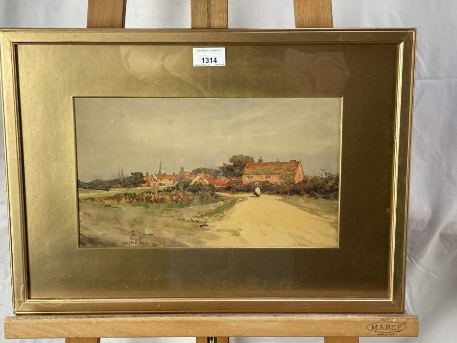 Wilfred Williams Ball (1853-1917) pair of watercolours - views of Danbury, Essex, signed, dated '90 - Image 4 of 8