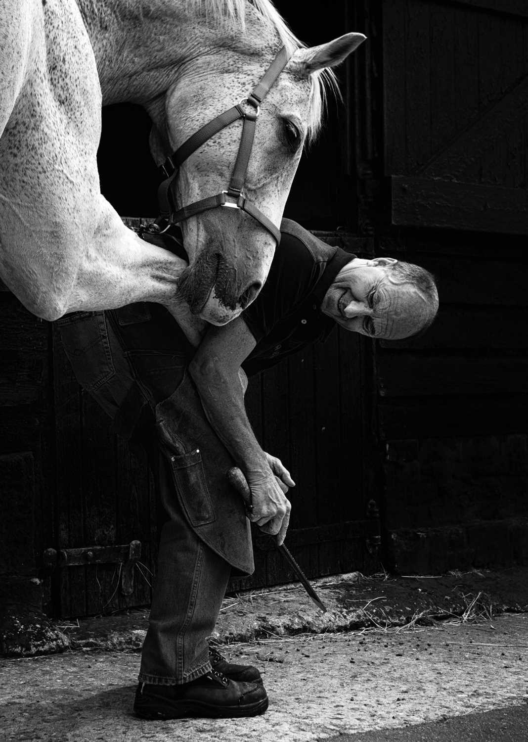 Jayne Odell black and white photographic print, 'Over my shoulder', 114cm x 160cm