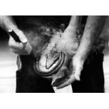 Jayne Odell black and white photographic print, 'Hot shoeing', 100cm x 71cm
