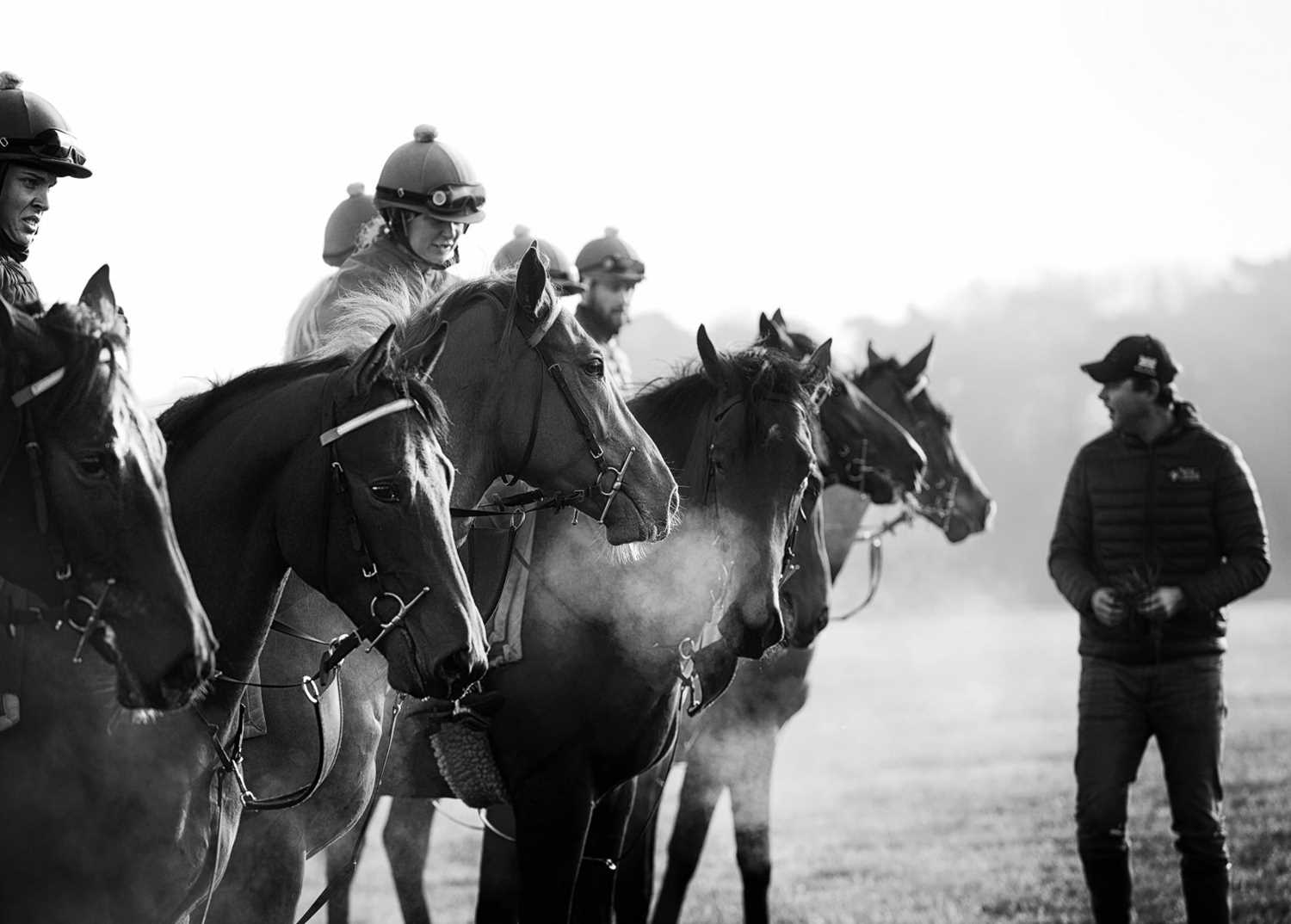 Jayne Odell black and white photographic print, 'School day', 60cm x 43cm