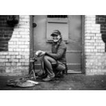 Jayne Odell black and white photographic print, 'Devoted to the job', 80cm x 57cm