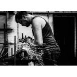 Jayne Odell black and white photographic print, 'At the forge', 100cm x 71cm