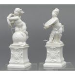 Paar Porzellanskulpturen