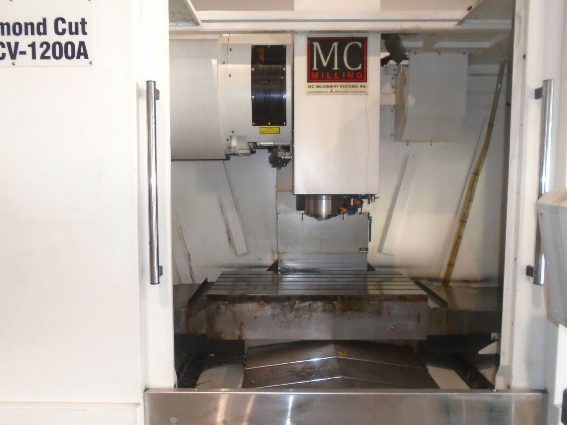 2012 Litz MCV-1200A Vertical CNC Mill Mitsubishi M70 Control 48"x 24 travel - Image 8 of 12