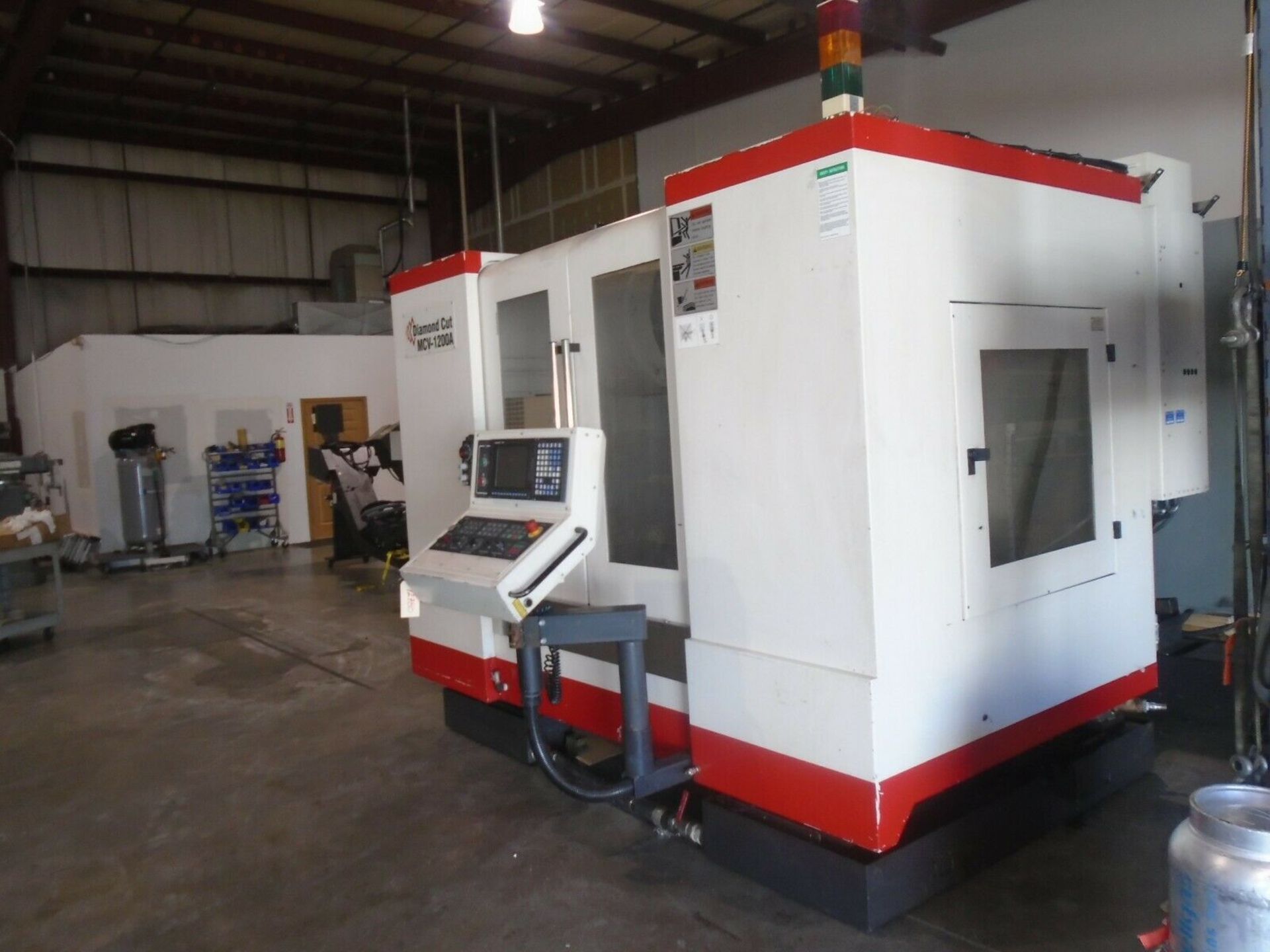 2012 Litz MCV-1200A Vertical CNC Mill Mitsubishi M70 Control 48"x 24 travel - Image 3 of 12