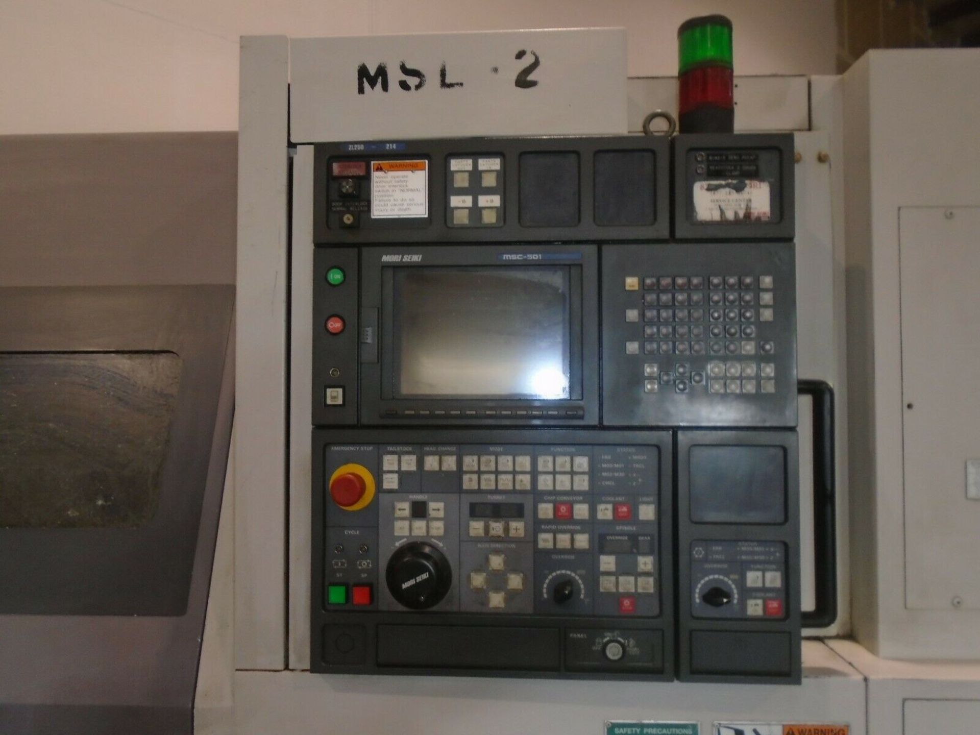 2001 Mori Seiki CNC Lathe ZL-250 Twin Spindle & Turret - Image 5 of 11