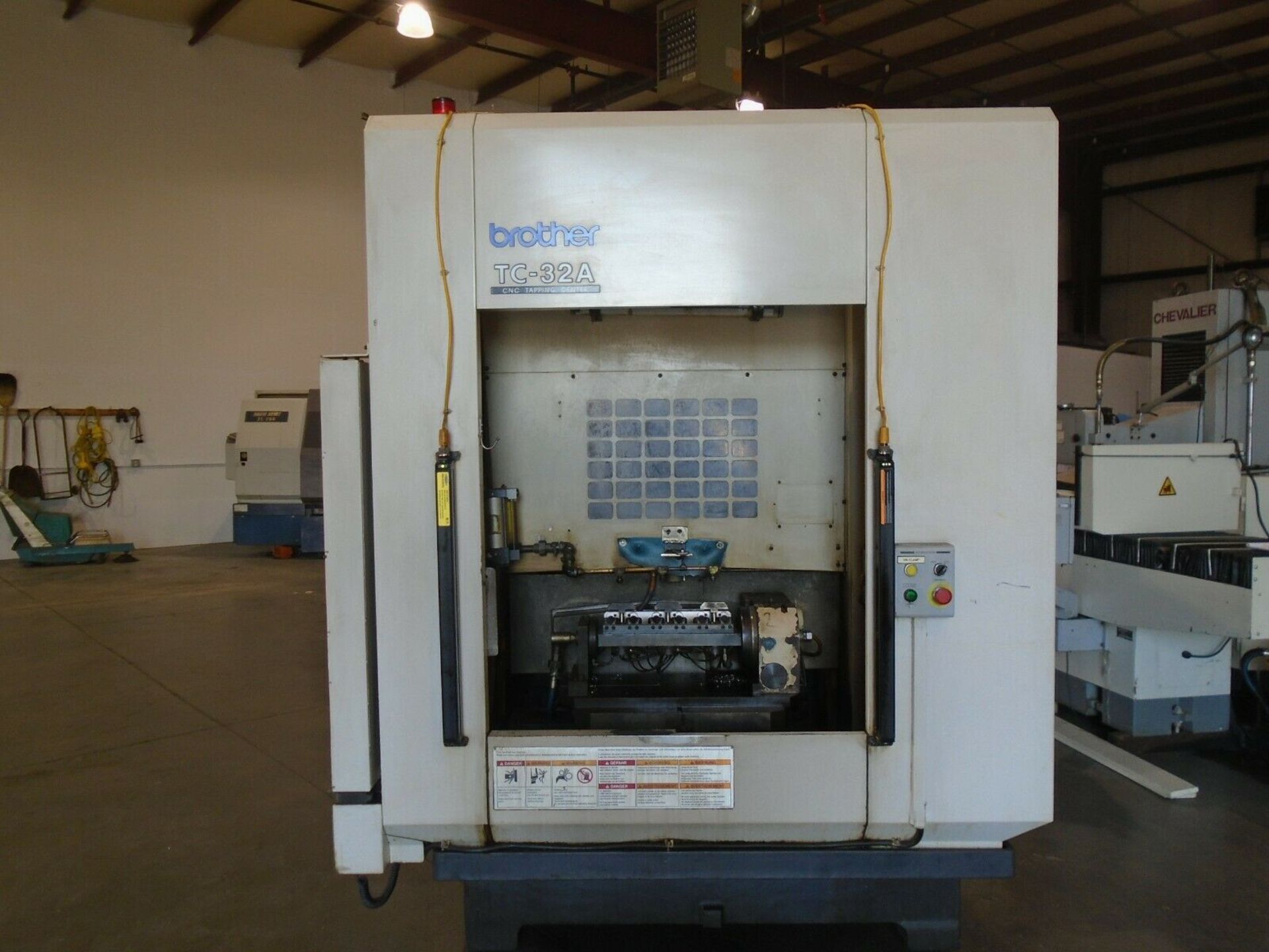 2000 Brother TC-32A 4 Axis CNC Drill & Tap Center W/2 Yukiwa Rotary Tables - Image 2 of 11
