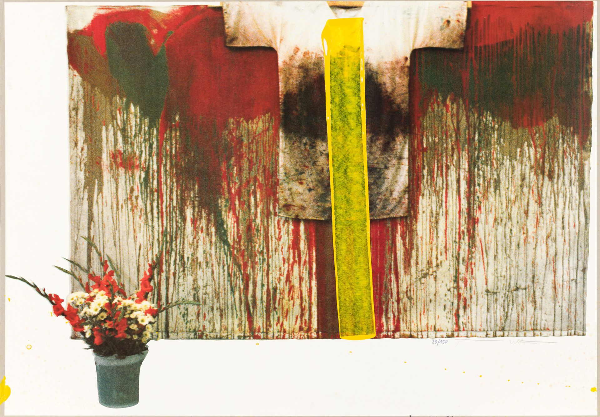 Hermann Nitsch, Ohne Titel (Übermalte Bild-Lithographien) - Bild 2 aus 5