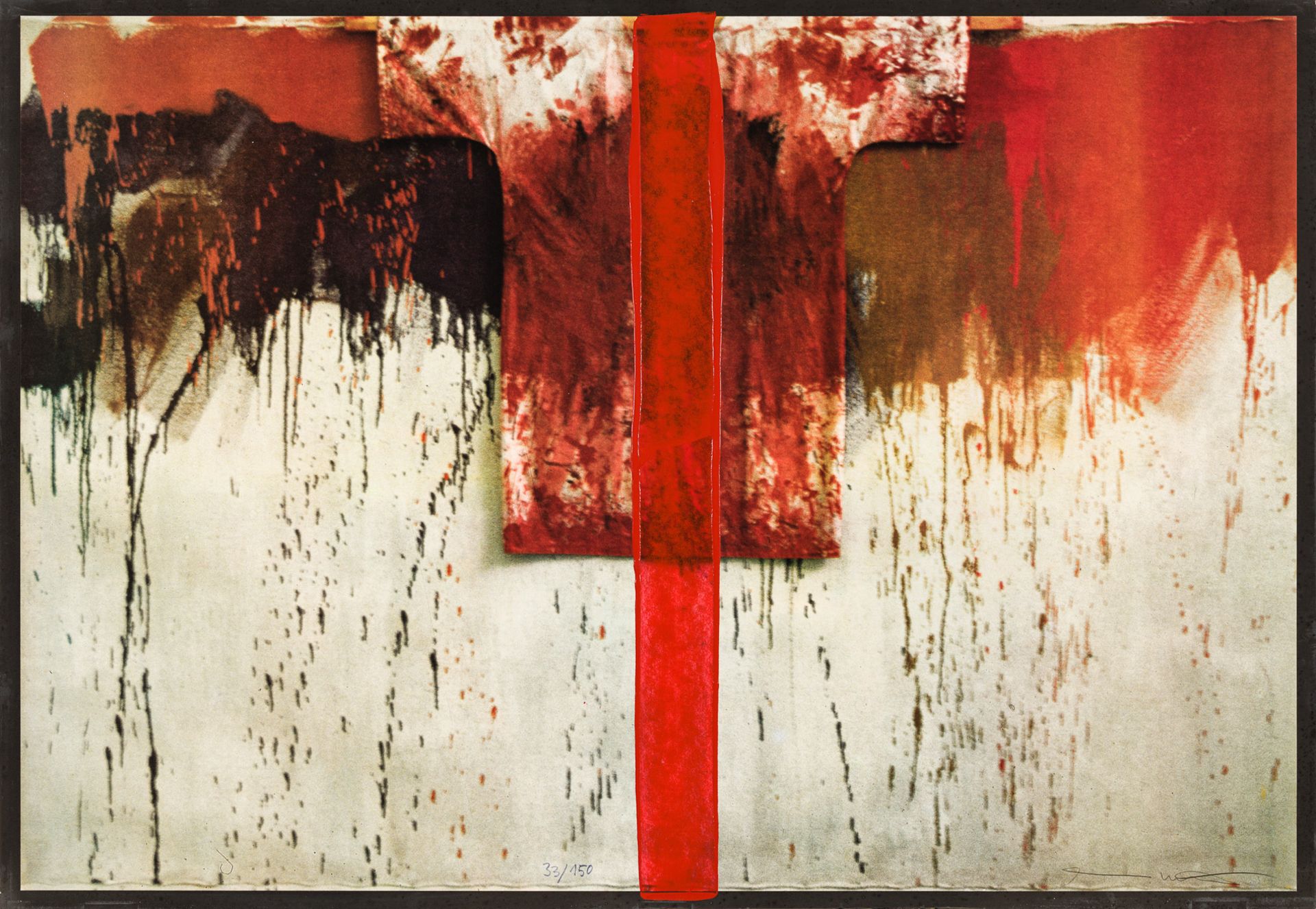 Hermann Nitsch, Ohne Titel (Übermalte Bild-Lithographien) - Bild 3 aus 5