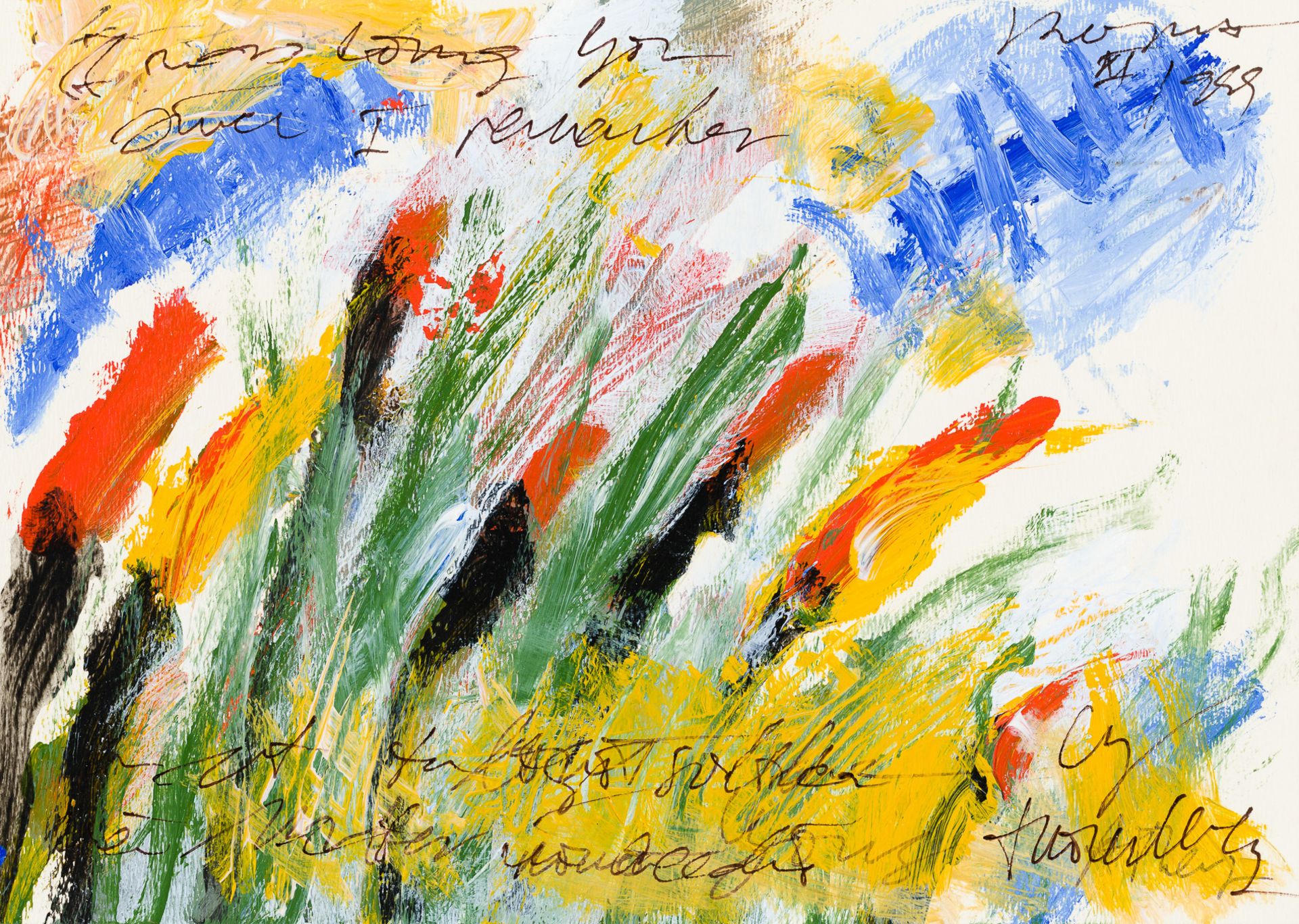 Cy Twombly zugeschrieben, Ohne Titel (Blumenwiese) ZURÜCKGEZOGEN / WITHDRAWN