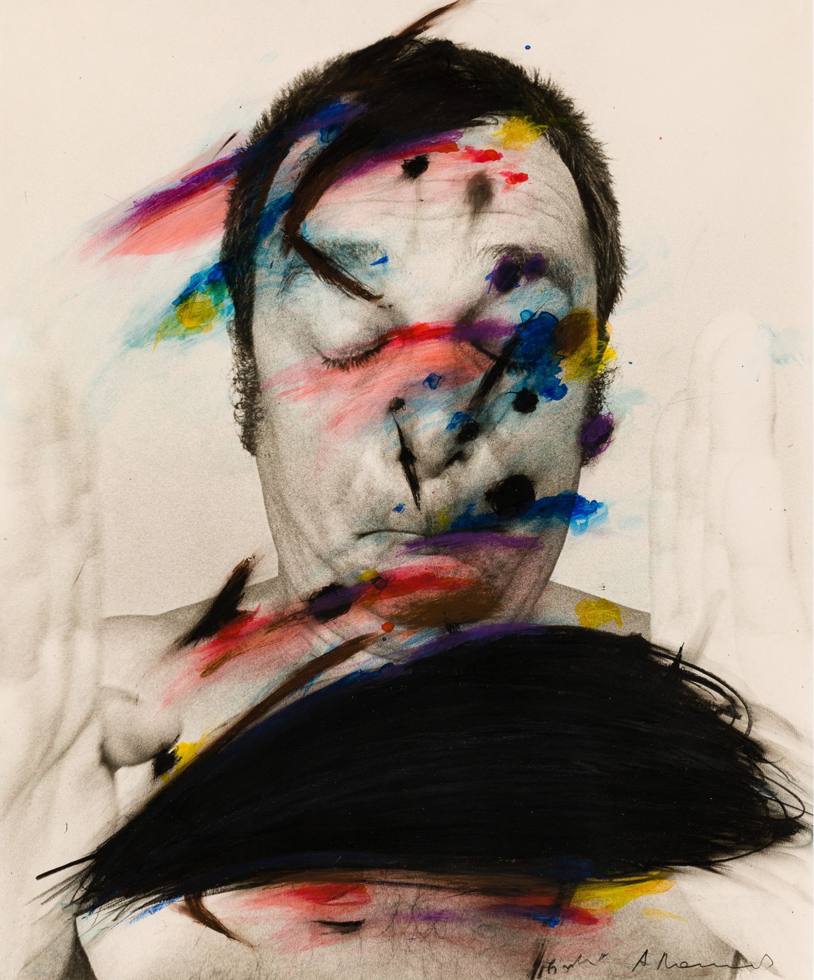 Arnulf Rainer, Fisch (aus der Serie "Face Farces")