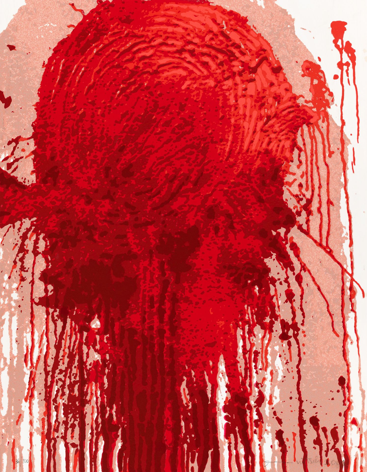 Hermann Nitsch, Ohne Titel (Schüttbild)