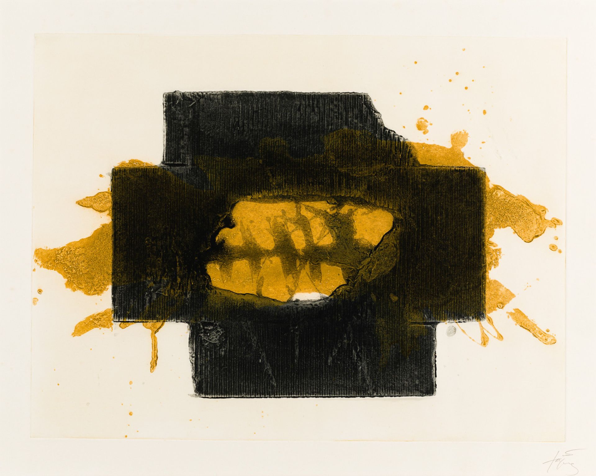 Antoni Tapies, Ohne Titel (aus der Serie "Nocturn Matinal")