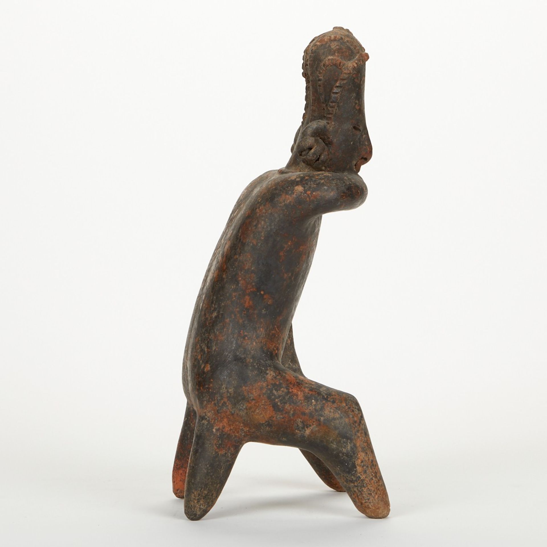 Pre-Columbian Nayarit San Sebastian Seated Figure - Image 4 of 13