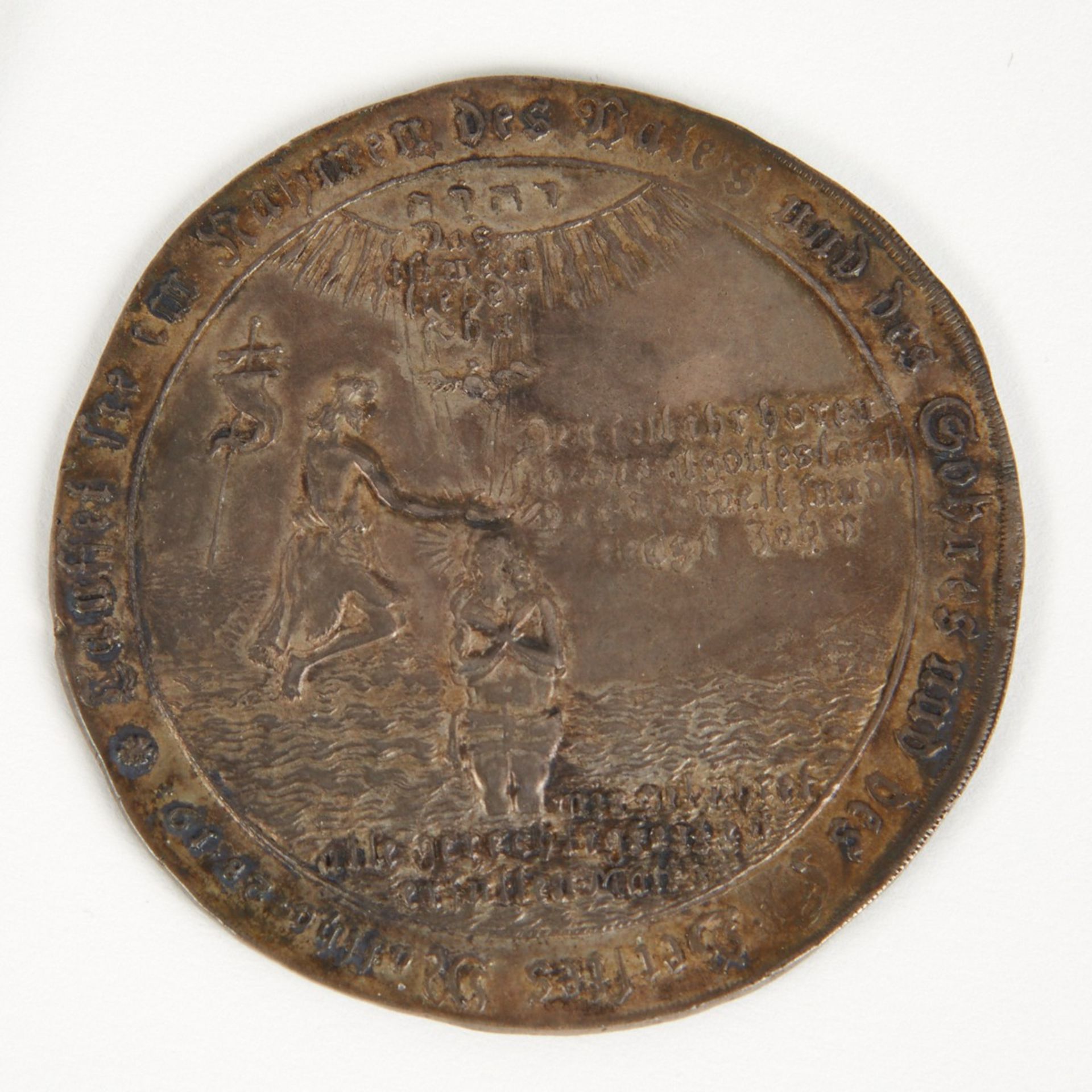 German 18th c. Baptismal Tauftaler Medal