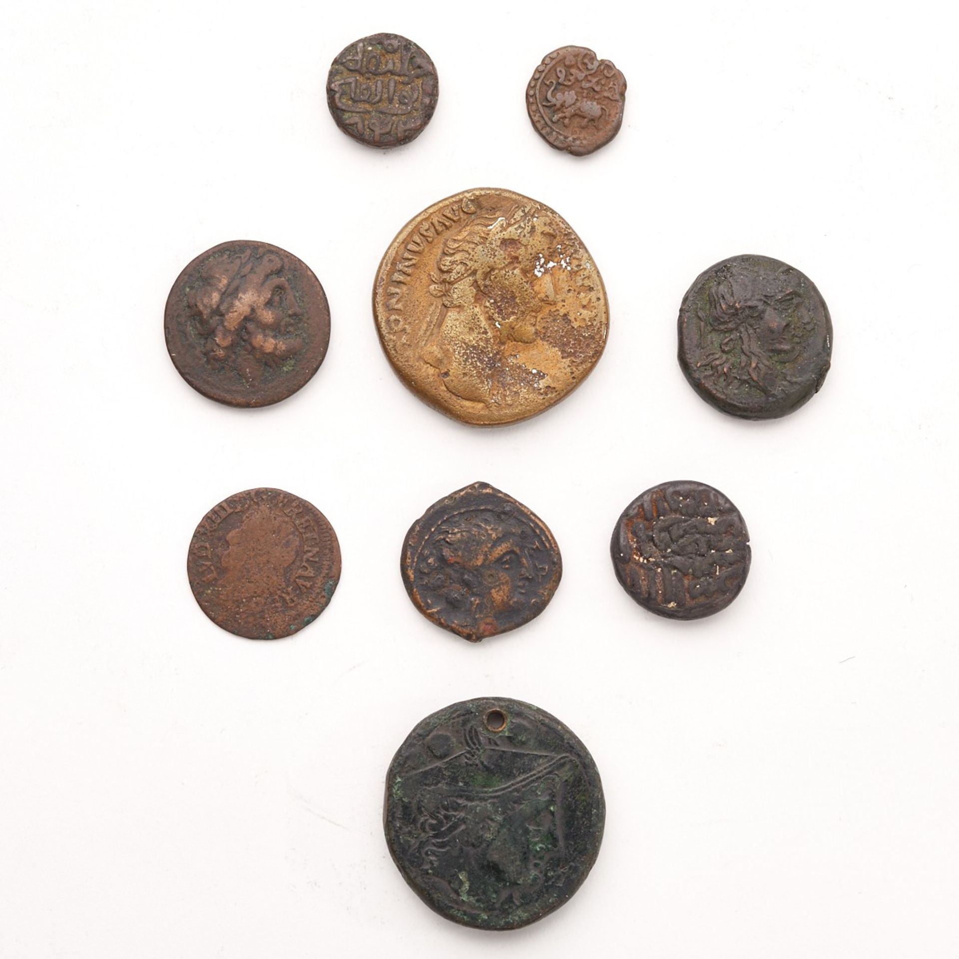 Group of Ancient Coins Antoninus Pius