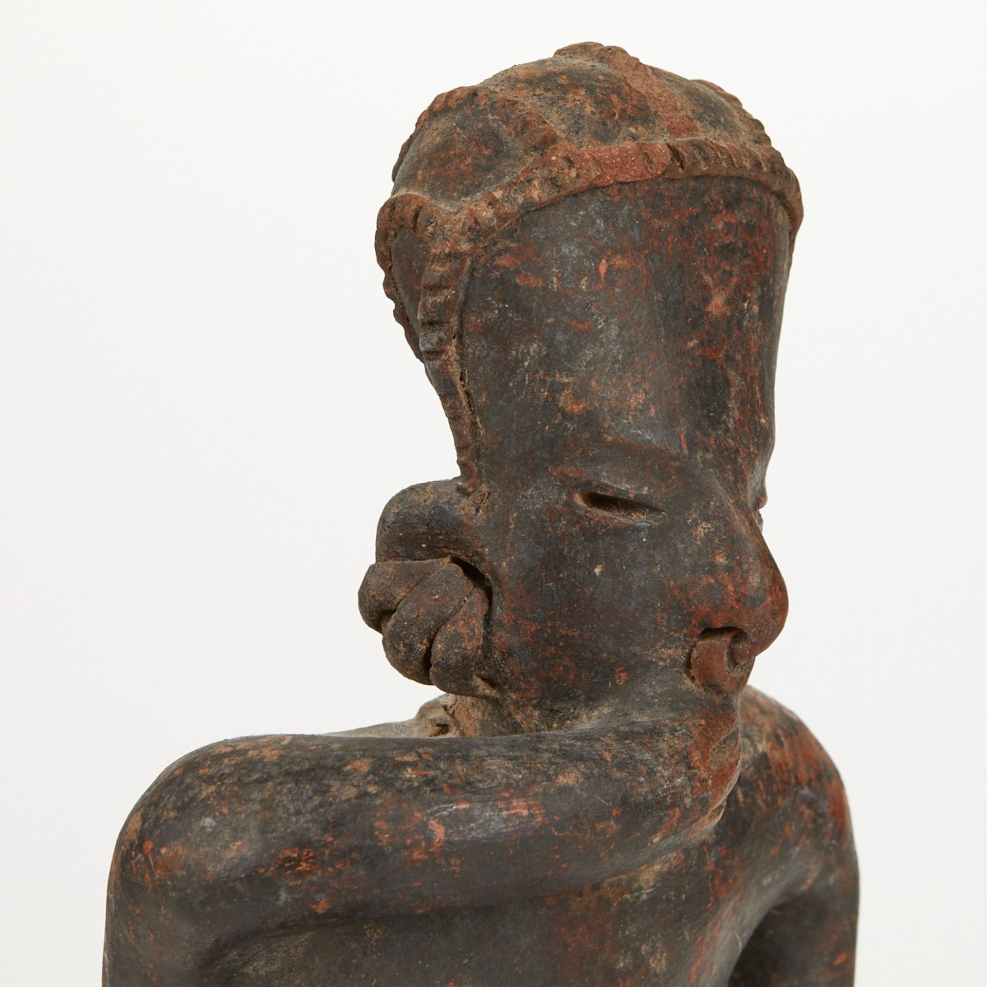 Pre-Columbian Nayarit San Sebastian Seated Figure - Image 5 of 13