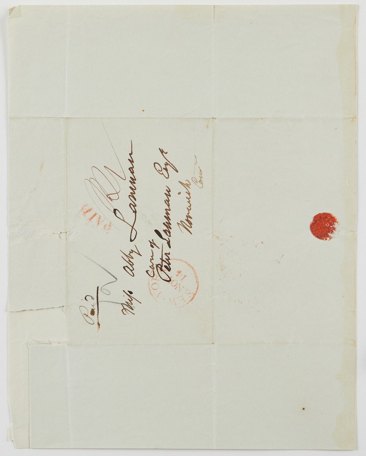 Jonathan Trumbull Autograph w/ Letter Stamps - Image 3 of 12