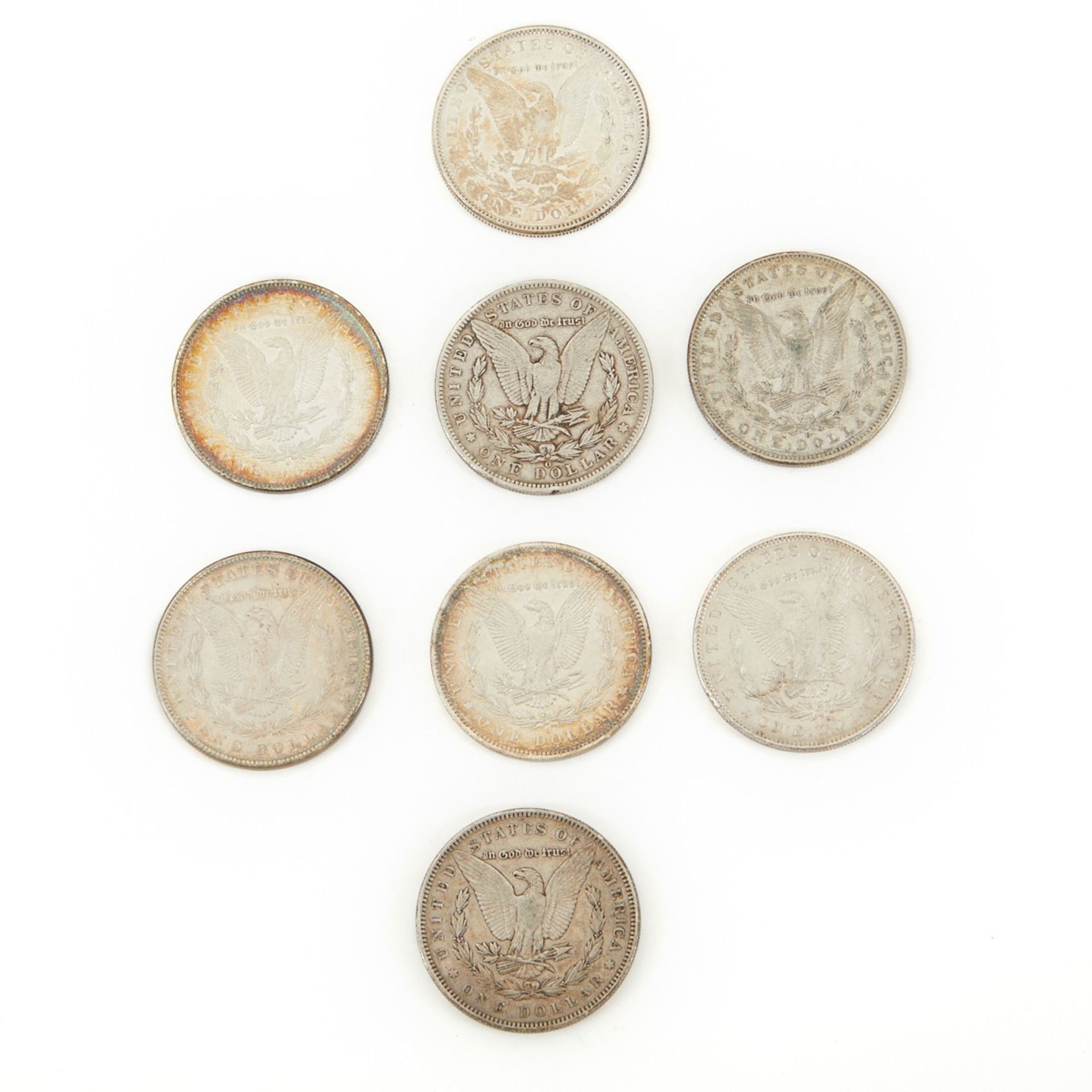 Grp: 8 Morgan Dollar Coins - Image 2 of 2