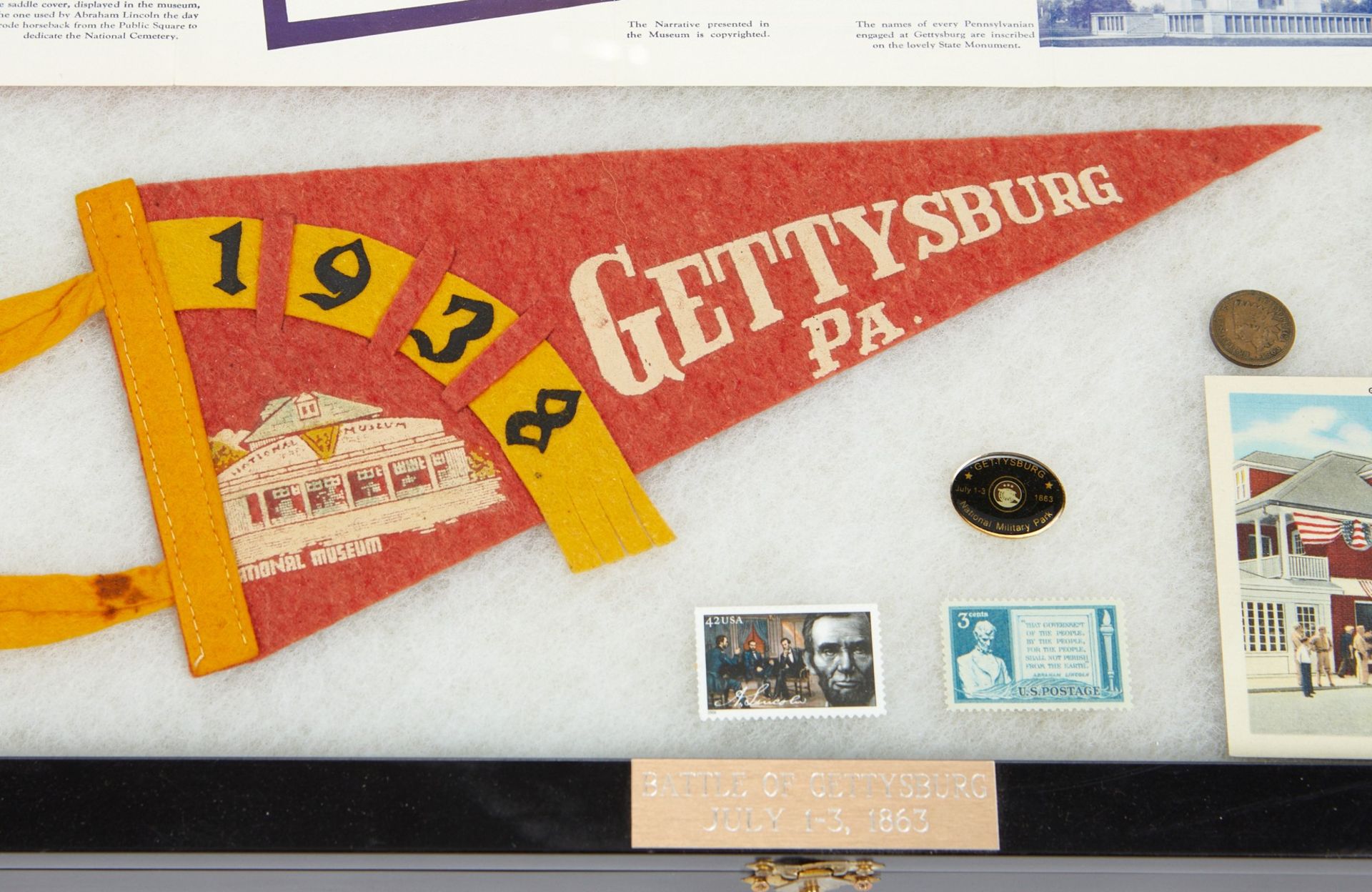 Large Group of Gettysburg Relics Ephemera Artifacts Rosensteel - Image 6 of 19