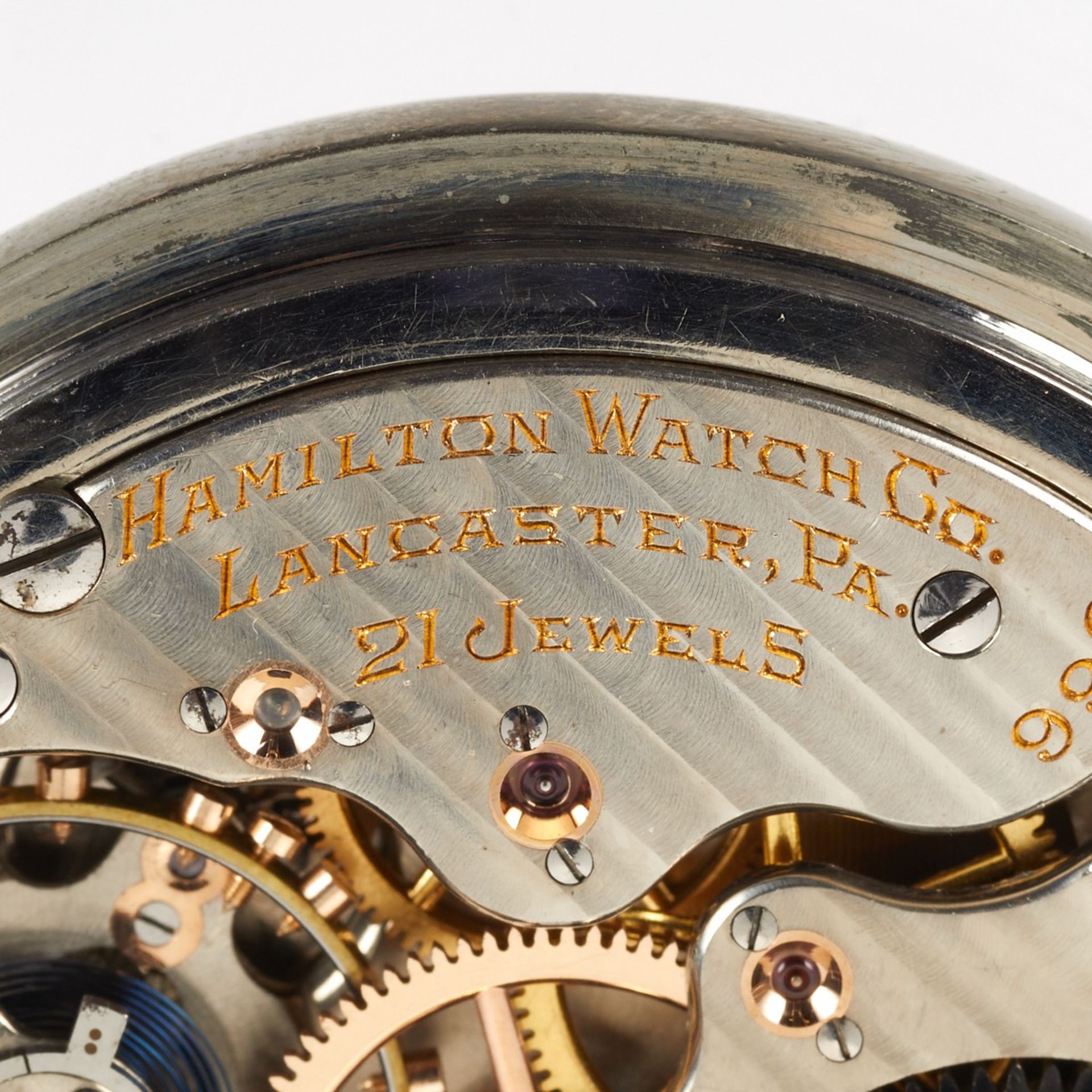 Hamilton 992 21J Gold Filled Pocket Watch - Bild 5 aus 7
