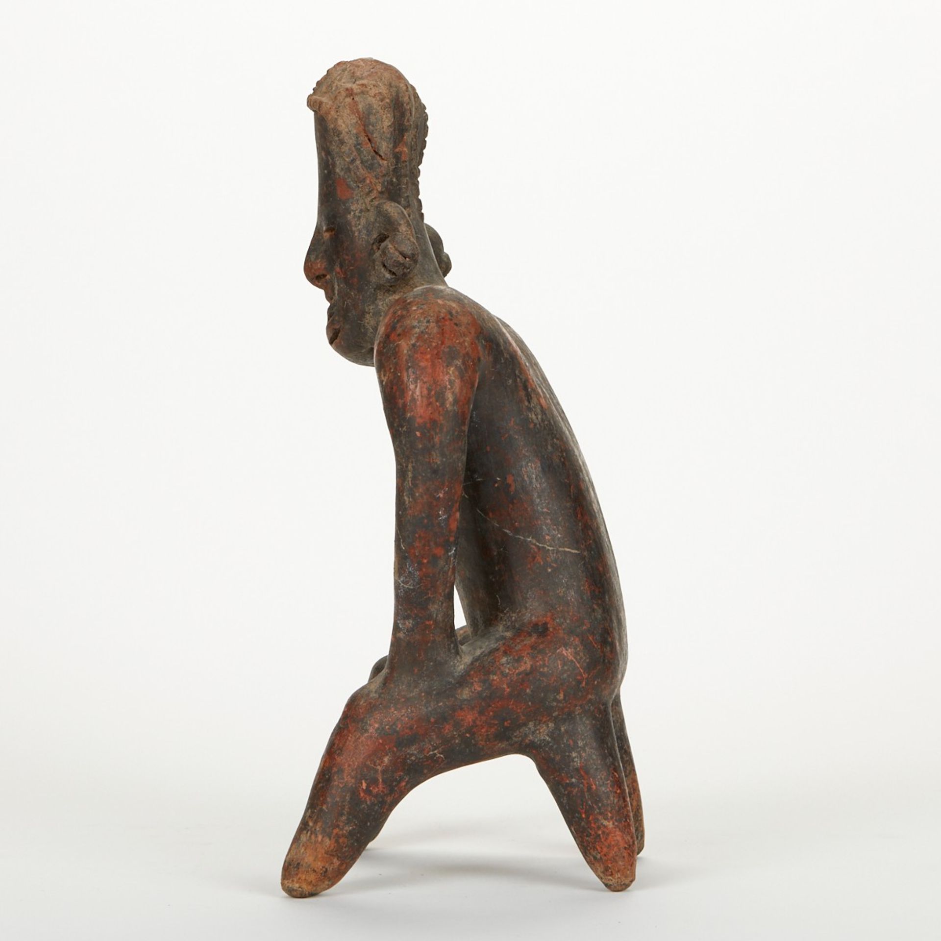 Pre-Columbian Nayarit San Sebastian Seated Figure - Image 2 of 13