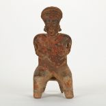 Large Nayarit San Sebastian Seated Figure