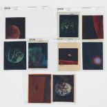 Group of 8 4x5 NASA Transparencies Apollo Missions