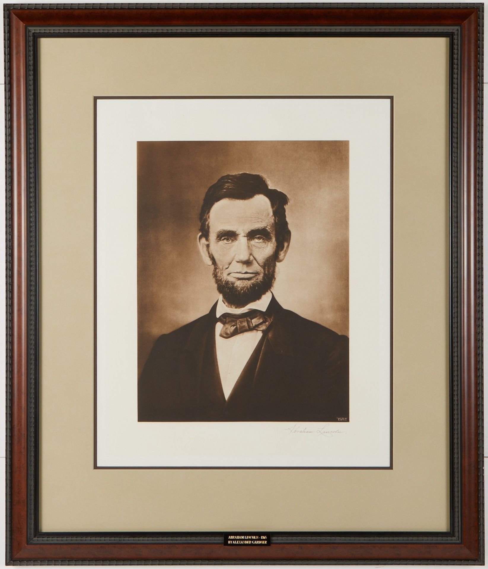 Large Photogravure by Moses Rice of Abraham Lincoln - Bild 2 aus 4