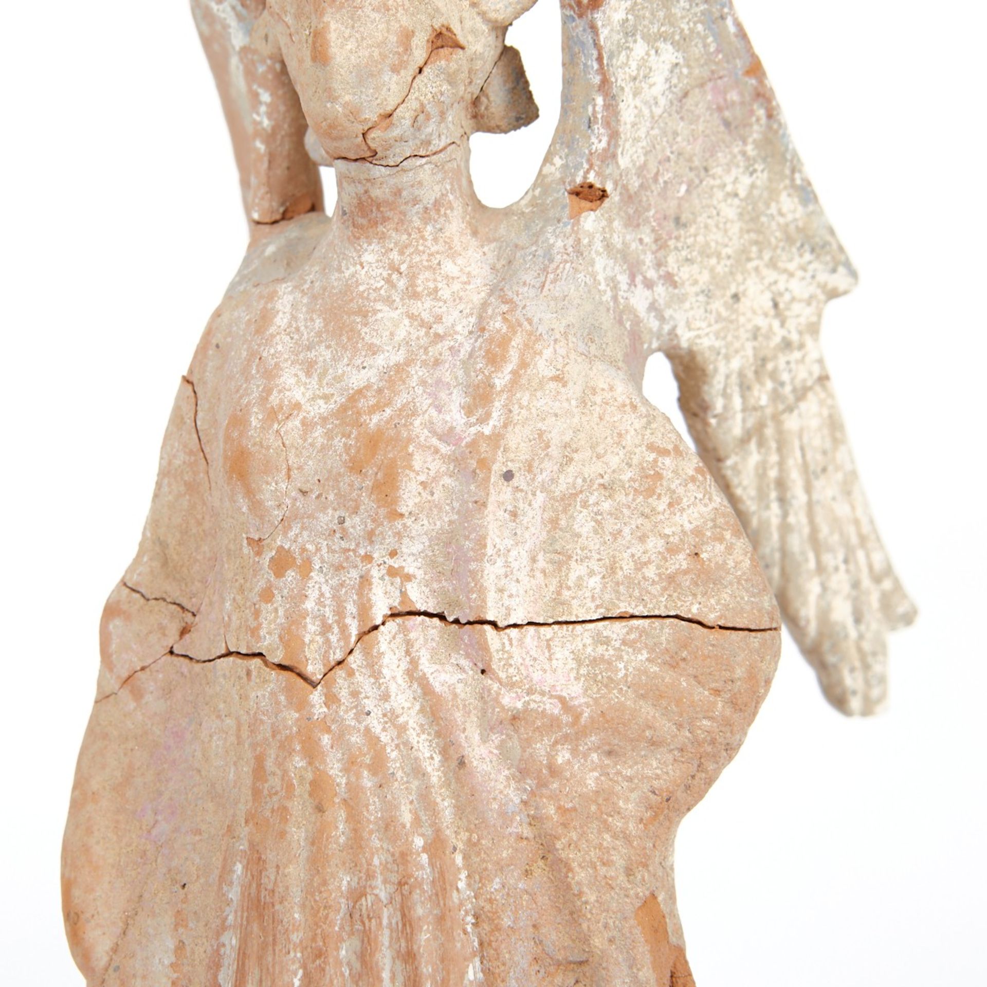 Grp: 3 Greek Terracotta Tanagra Figures Sotheby's Prov - Image 10 of 15