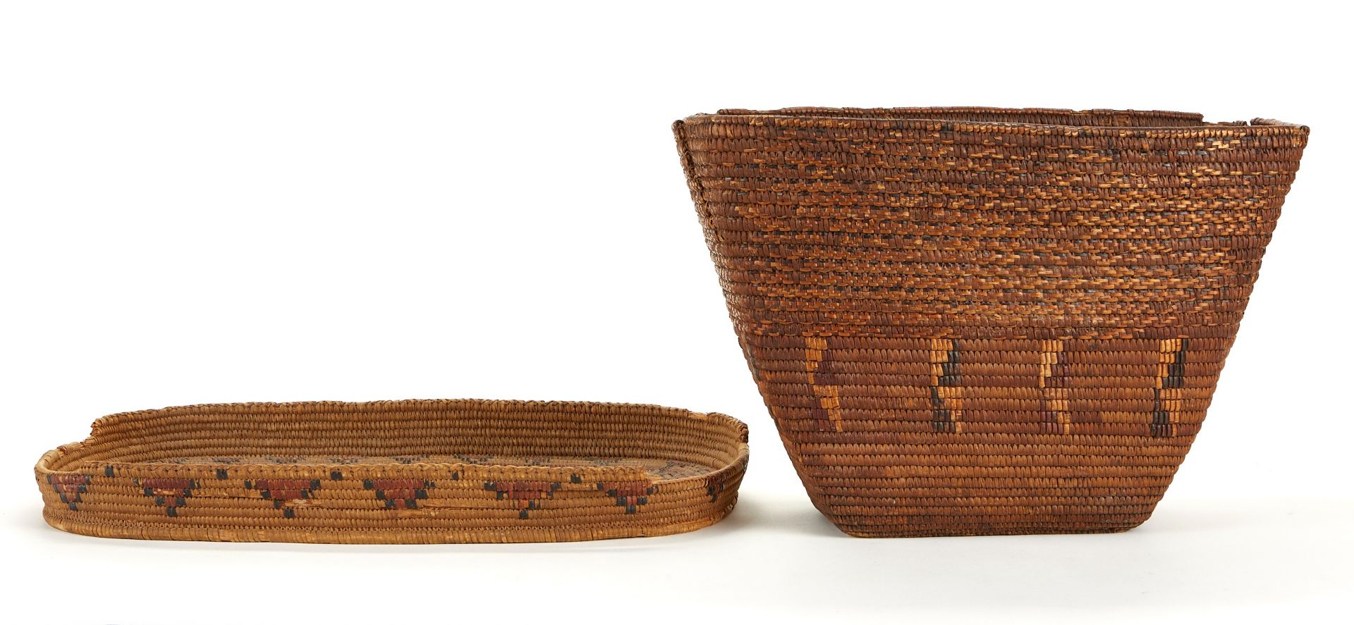 Grp: 2 Salish/Thompson River Baskets - Image 2 of 11