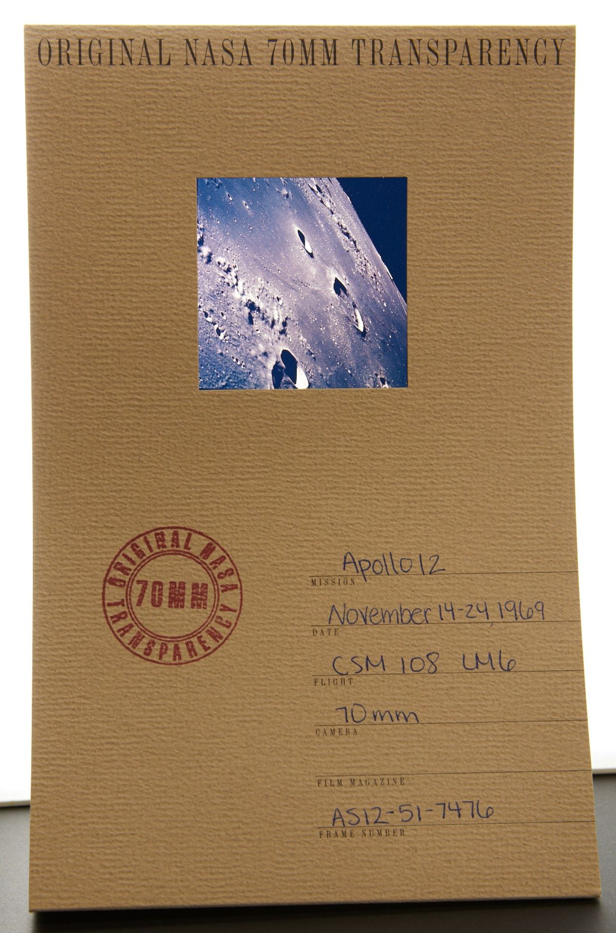 70mm Original NASA Film Transparency Display - Image 2 of 4