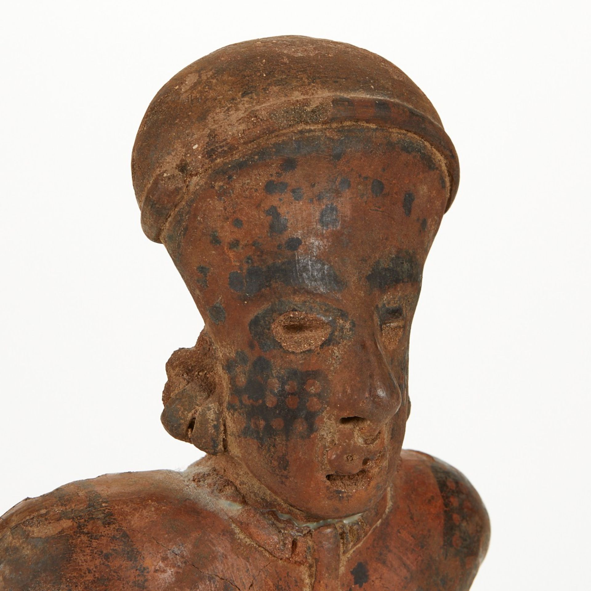 Large Nayarit San Sebastian Seated Figure - Image 5 of 14