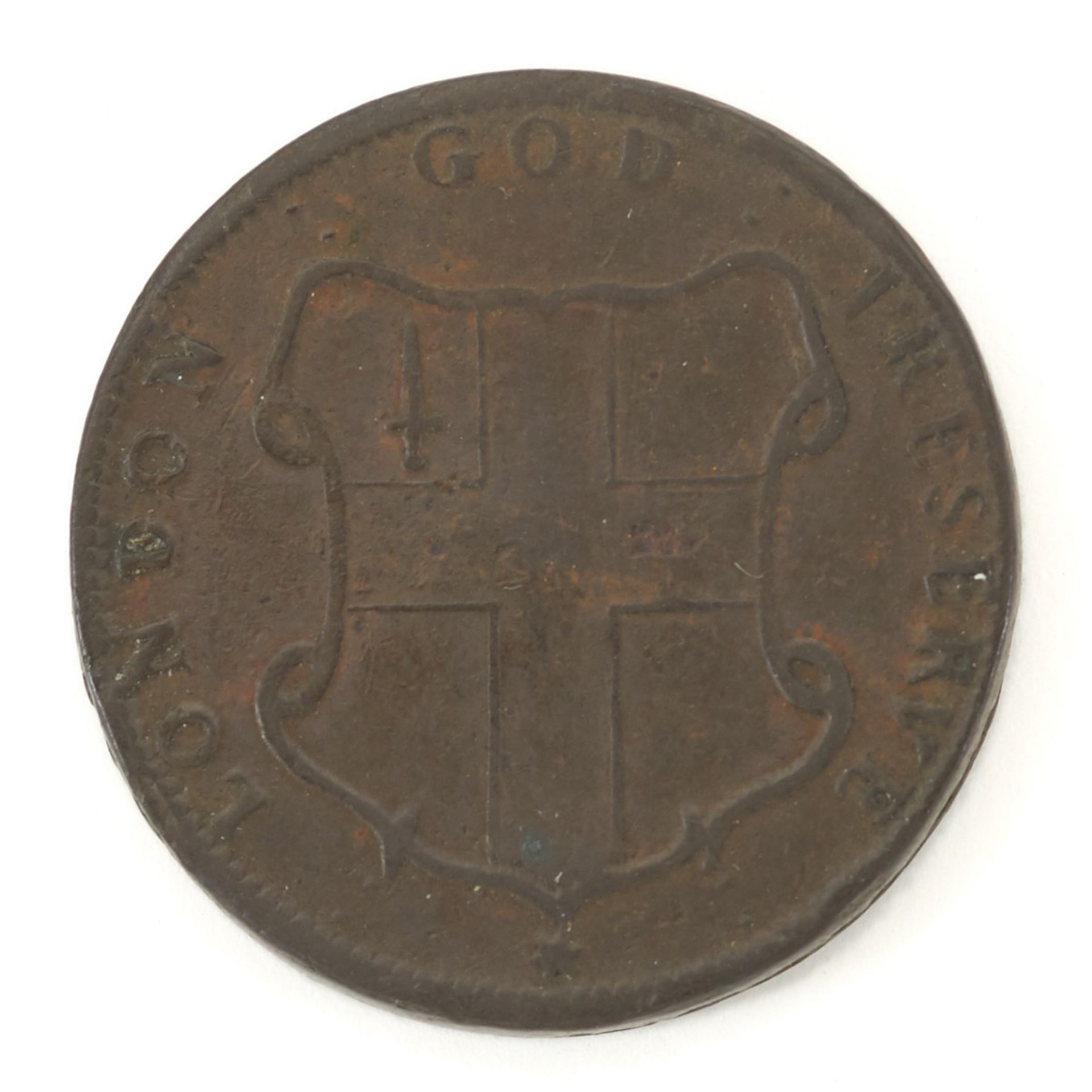 Elephant Token 1694 Half Penny - Image 2 of 2