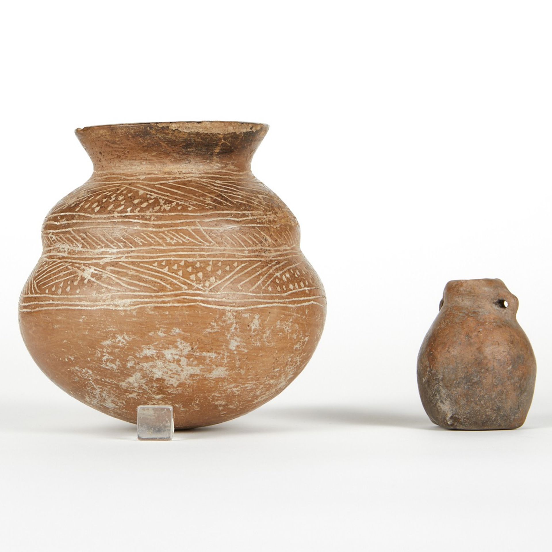 Grp: 2 Pre-Columbian Caddoan or Mississippian Jars - Image 4 of 7