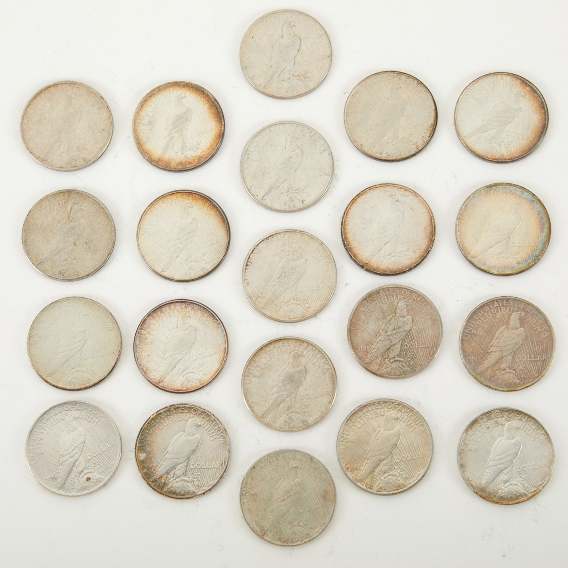 Grp: 21 Peace Dollar Coins - Image 2 of 2