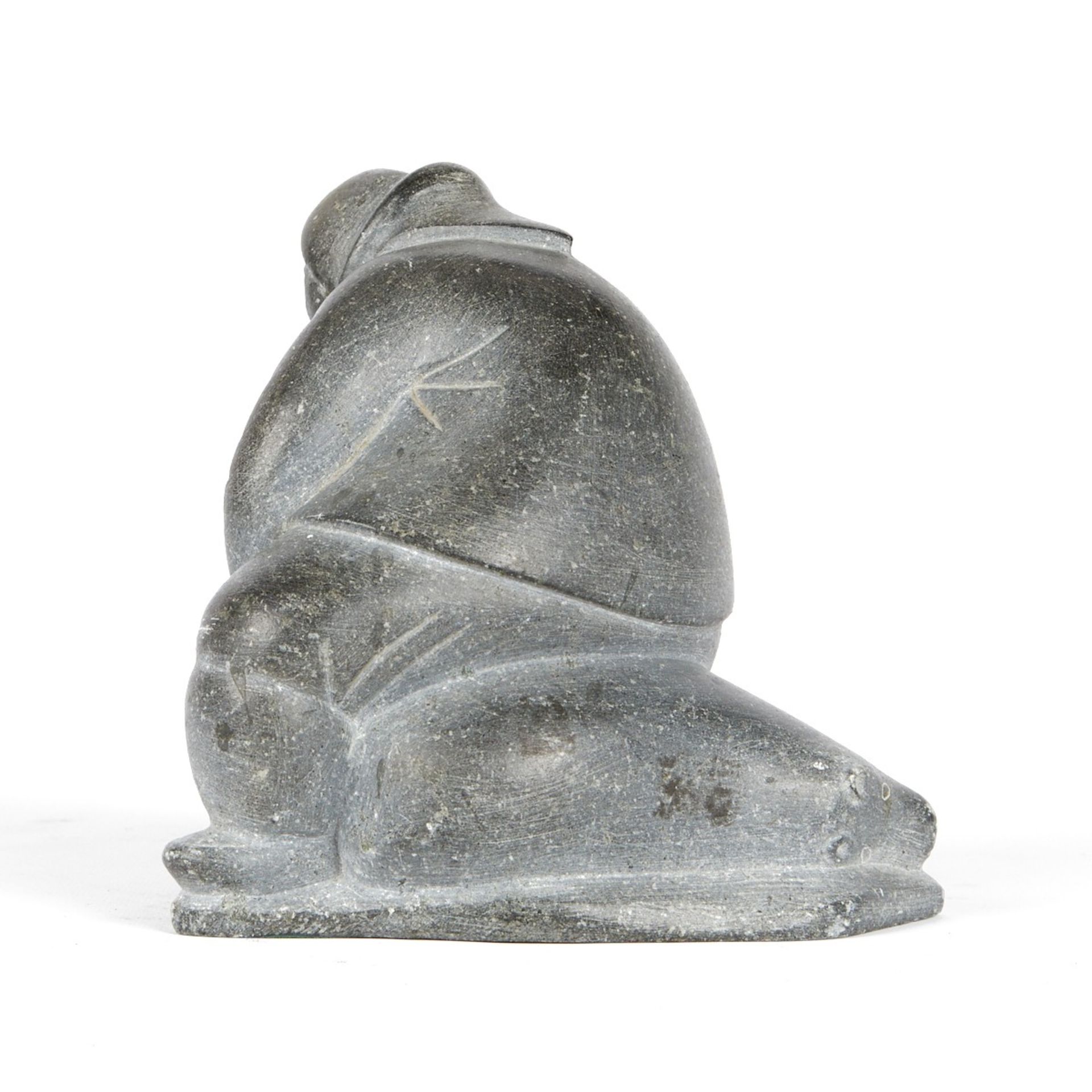 Simon Kasudluak Inuit Stone Carving - Image 4 of 7