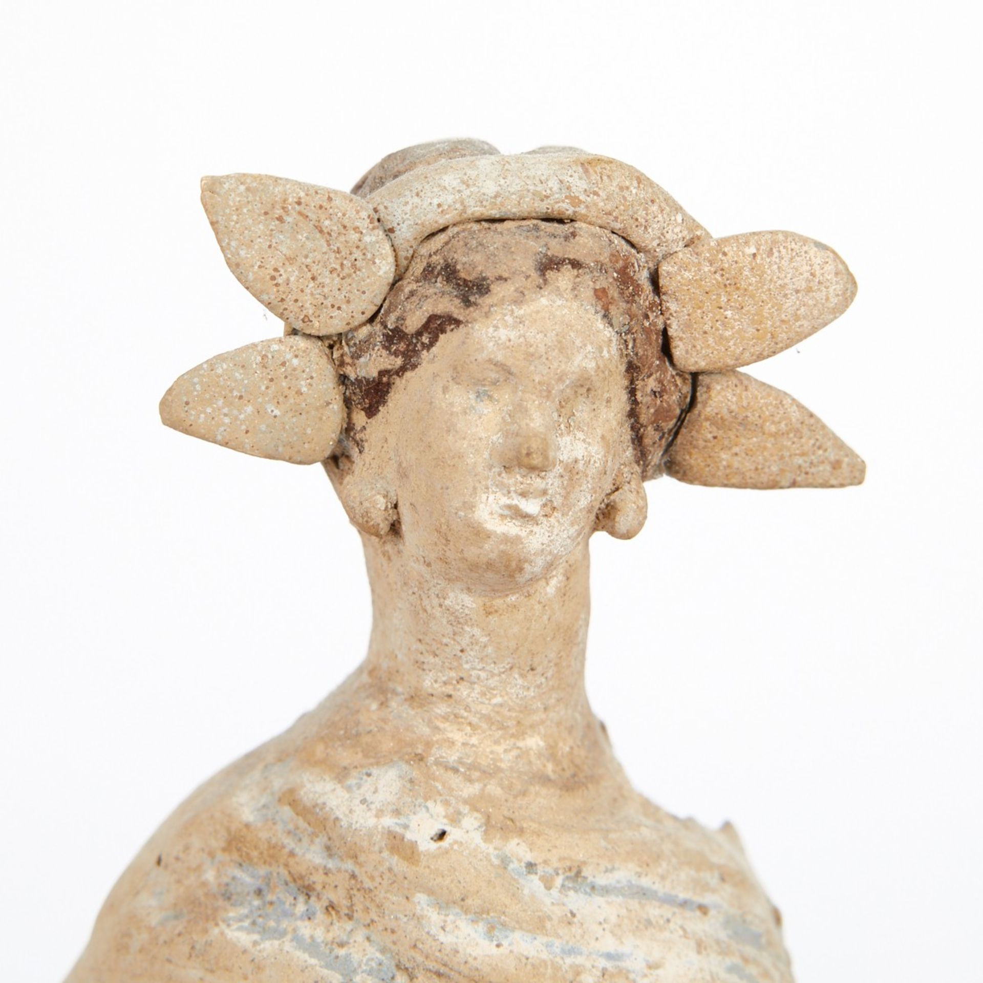 Grp: 3 Greek Terracotta Tanagra Figures Sotheby's Prov - Image 5 of 15