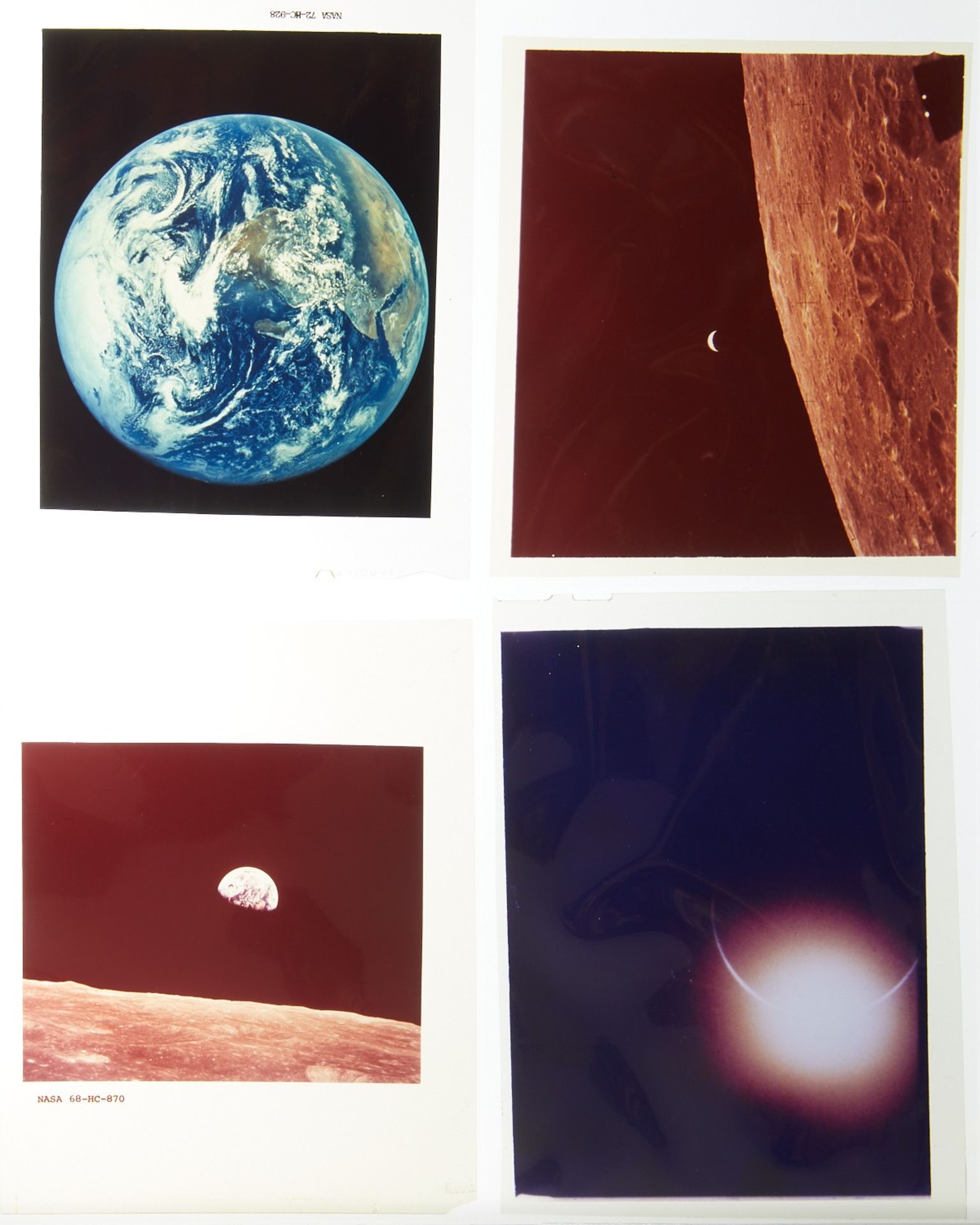 Group of 8 4x5 NASA Transparencies Apollo Missions - Bild 2 aus 4