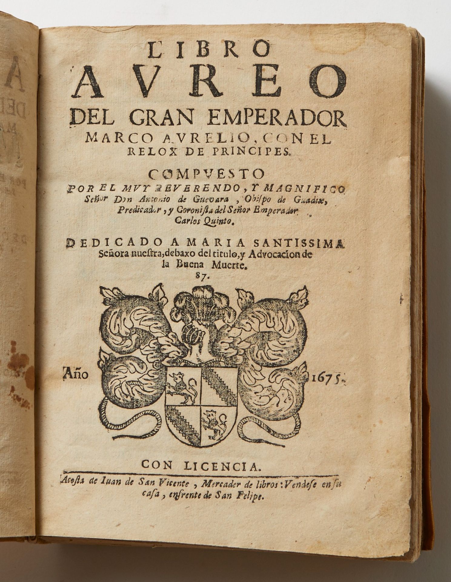 Grp: 7 Books Virgil 17th c. Marcus Aurelius - Image 2 of 8