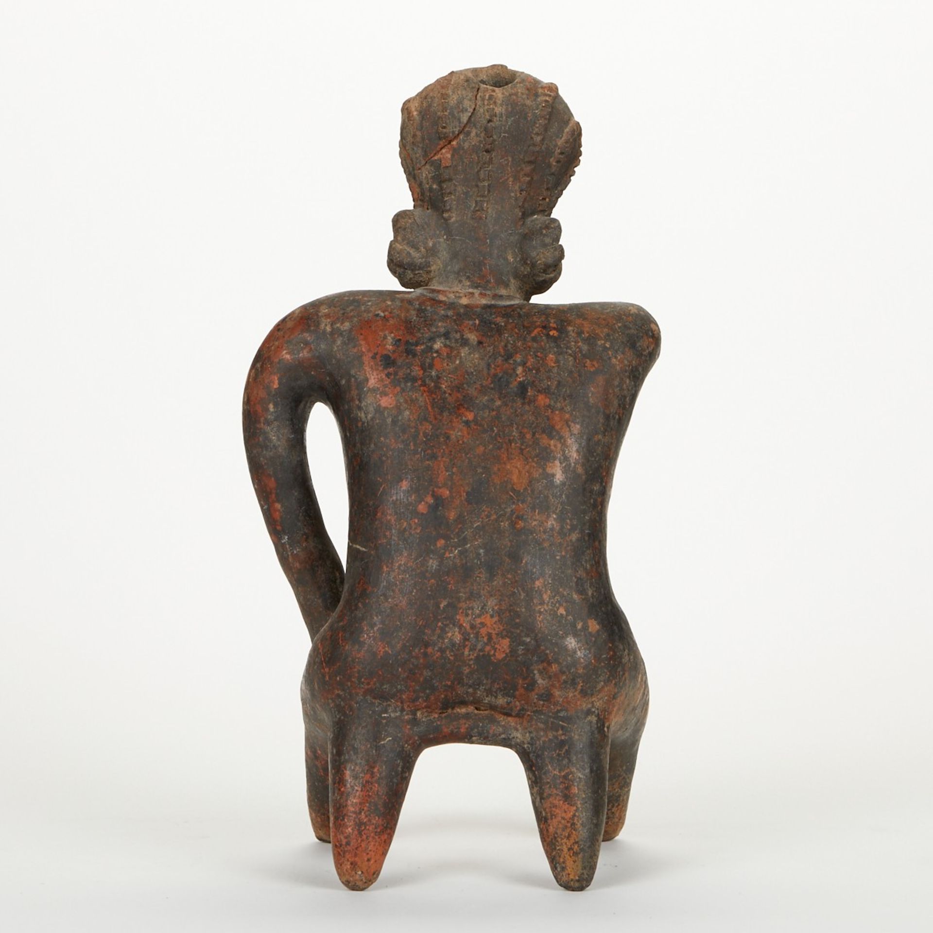 Pre-Columbian Nayarit San Sebastian Seated Figure - Image 3 of 13