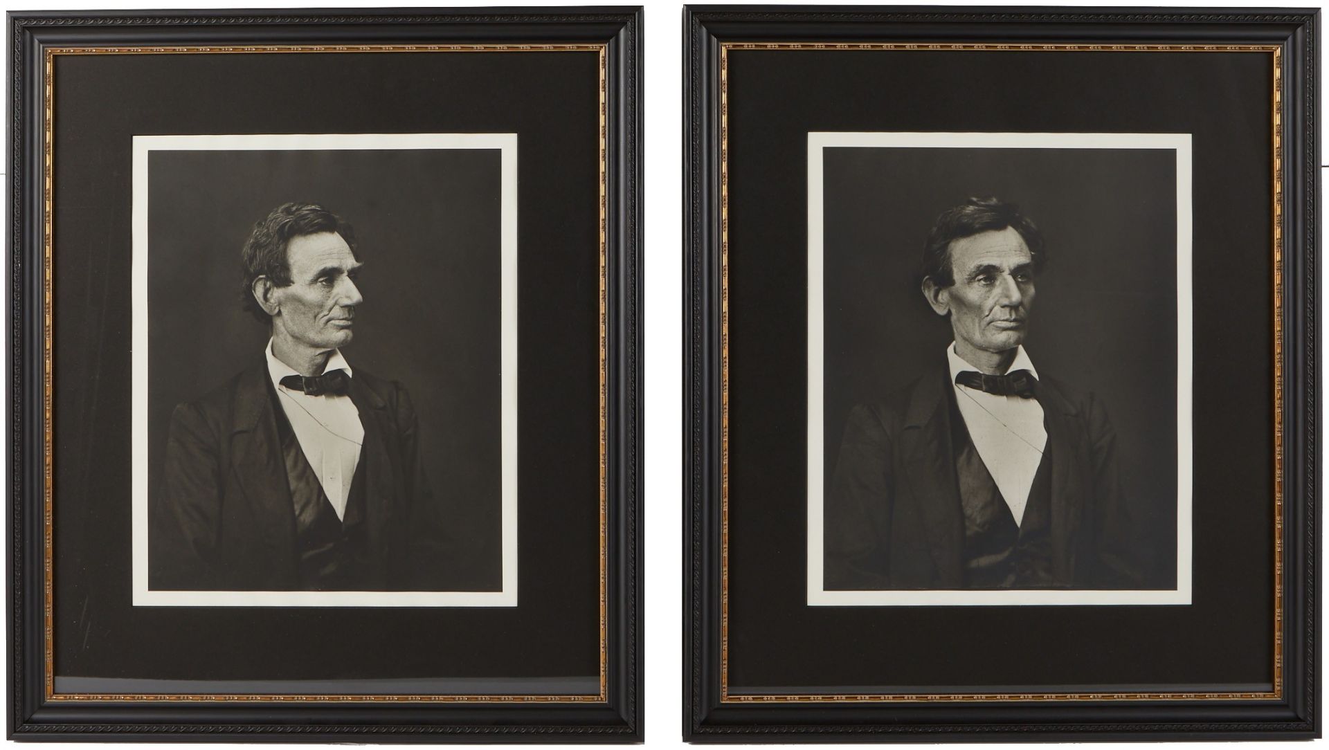 Pair King Hostick Silver Gelatin Lincoln Prints Karsh